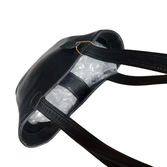 Vintage 90's Coach Legacy Bleeker Black Glovetanned Leather Tote Shoulder Bag